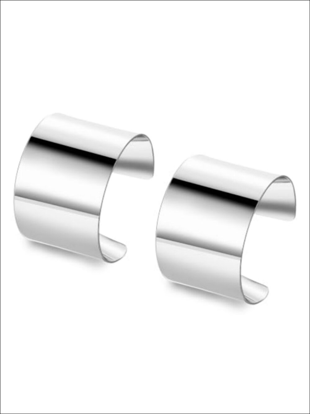 Chunky Gold Silver Cuff Bracelets Set for Women Open Wide Bangle Adjustable